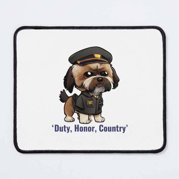 Item preview, Shitzu Army Dog Sticker designed and sold by EireTV.
