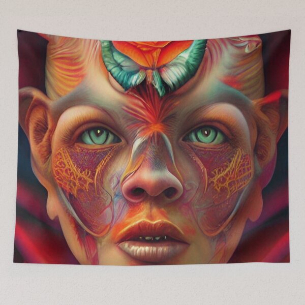 Item preview, Lord Lucifer Red Abstract designed and sold by mghtymvrk2040.