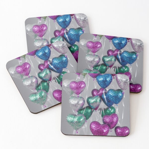 Item preview, Glitter Heart Balloons  designed and sold by beyondexistence.