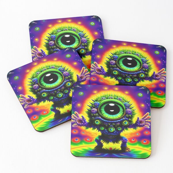 Item preview, Alien Robot Psychedelic Martian Little Green Man designed and sold by Anticulture.