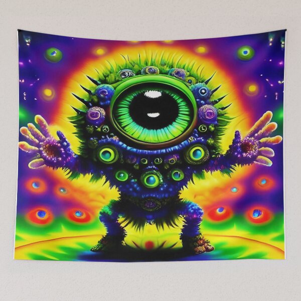 Item preview, Alien Robot Psychedelic Martian Little Green Man designed and sold by Anticulture.