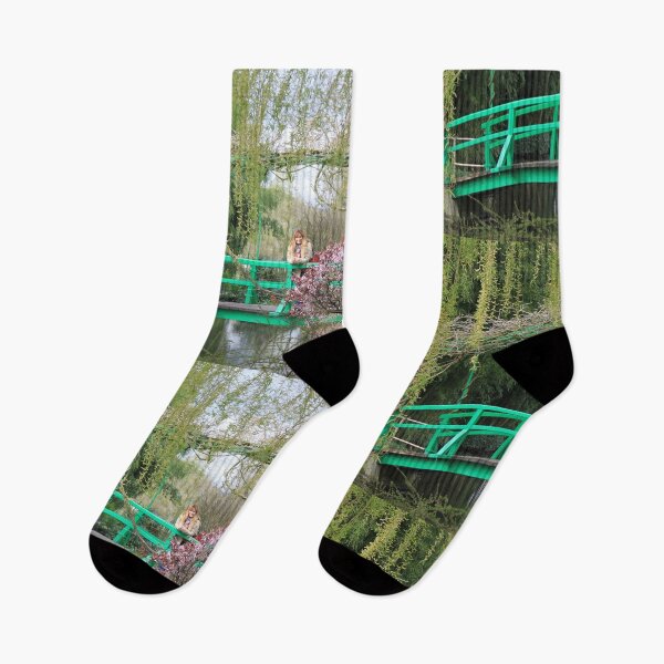 Item preview, The Bridge in Monet's Garden and water lillies paintings designed and sold by MonicaArtist.