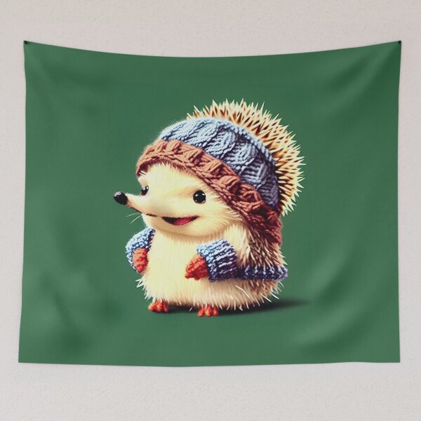 Item preview, Hipster Hedgehog designed and sold by thewolffpress.