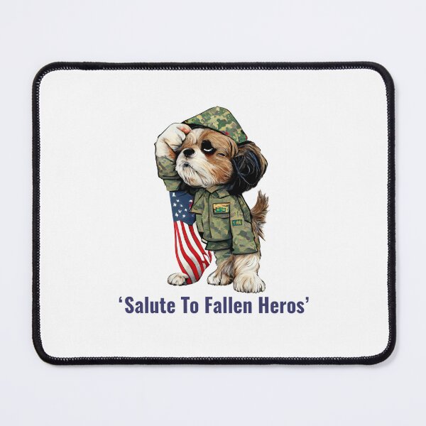 Item preview, Shitzu Army Dog Sticker designed and sold by EireTV.