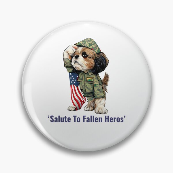 Item preview, Shitzu Army Dog Sticker designed and sold by EireTV.