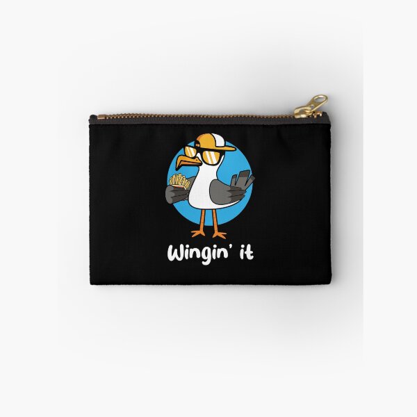 Item preview, Winging it seagull with fries (on dark colors) designed and sold by messy-nessie.