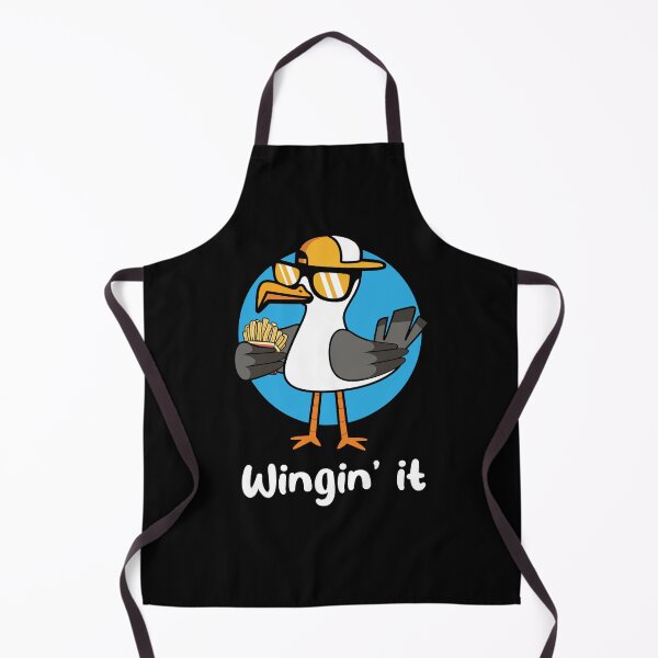 Item preview, Winging it seagull with fries (on dark colors) designed and sold by messy-nessie.