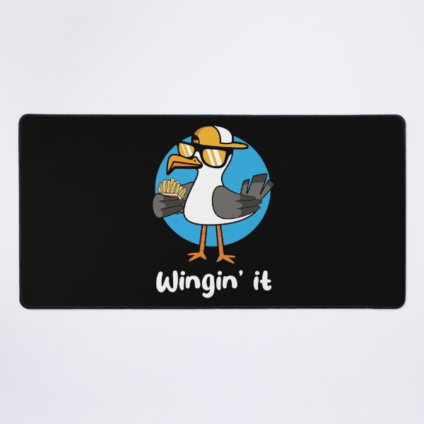 Item preview, Winging it seagull with fries (on dark colors) designed and sold by messy-nessie.