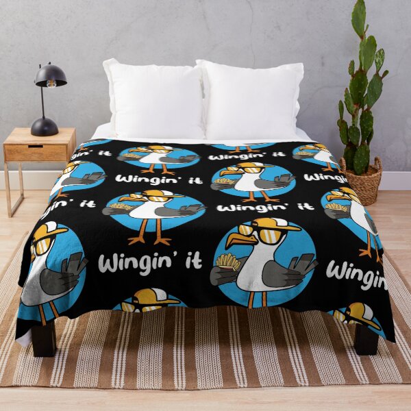 Item preview, Winging it seagull with fries (on dark colors) designed and sold by messy-nessie.