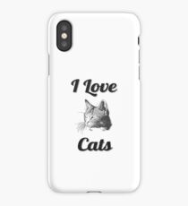 I Love Cats Gift Idea iPhone Case