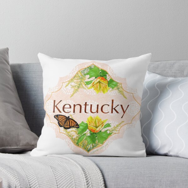 Item preview, Kentucky Vinyl Sticker | State Pride | Kentucky State goldenrod tulip tree viceroy | US State Collection State Icon Illustration | road trip travel tracker designed and sold by JourneyHomeMade.