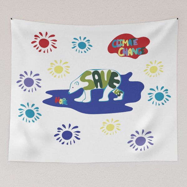 Item preview, Polar Bears-Save Us! designed and sold by cleolovescolor.