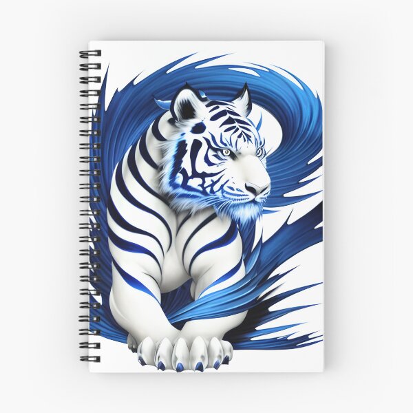 Item preview, White Water Element Tiger designed and sold by thewolffpress.