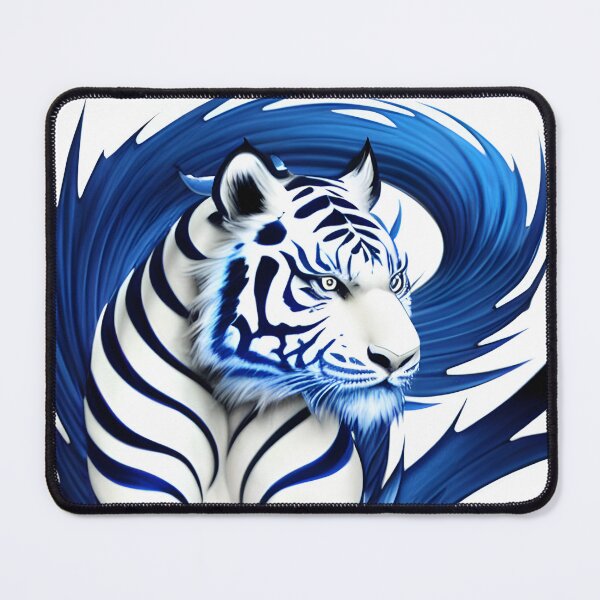Item preview, White Water Element Tiger designed and sold by thewolffpress.