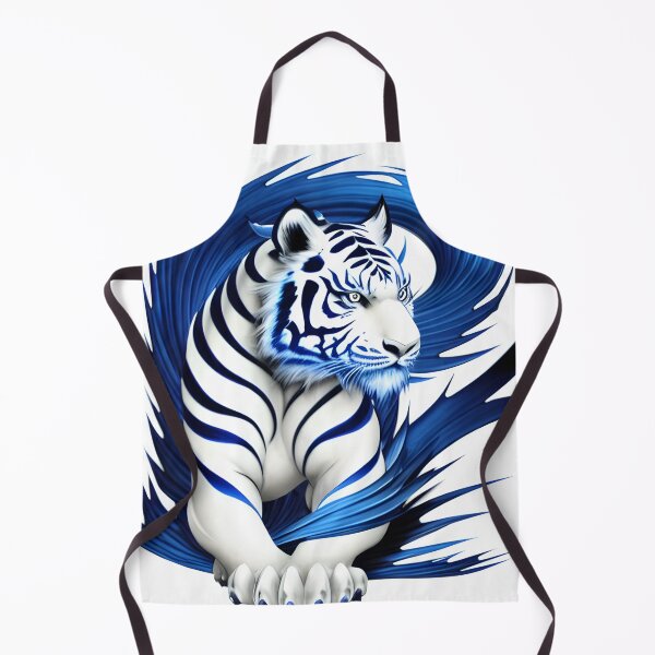 Item preview, White Water Element Tiger designed and sold by thewolffpress.