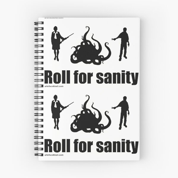 Item preview, SAN Check Lovecraft Call of Cthulhu Mythos RPG Sanity Check ! The Phrase every gamer hates to hear. Roll the dice take a chance.  best selling, top selling Redbubble artist art role play game designed and sold by scottneil.