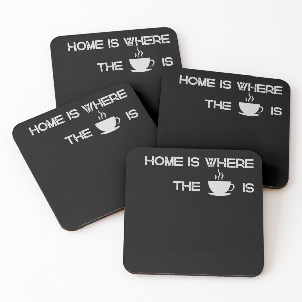 Item preview, Home is where the Coffee is, Minimalist design designed and sold by RingSenev.