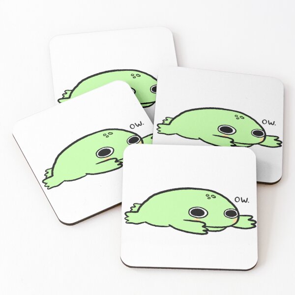 Item preview, OW | Sad Green Frog, Cute Frog Sticker designed and sold by iristocat.