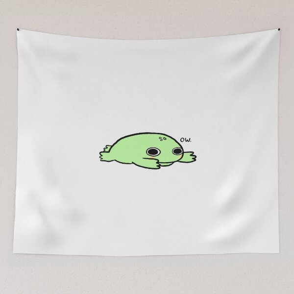 Item preview, OW | Sad Green Frog, Cute Frog Sticker designed and sold by iristocat.