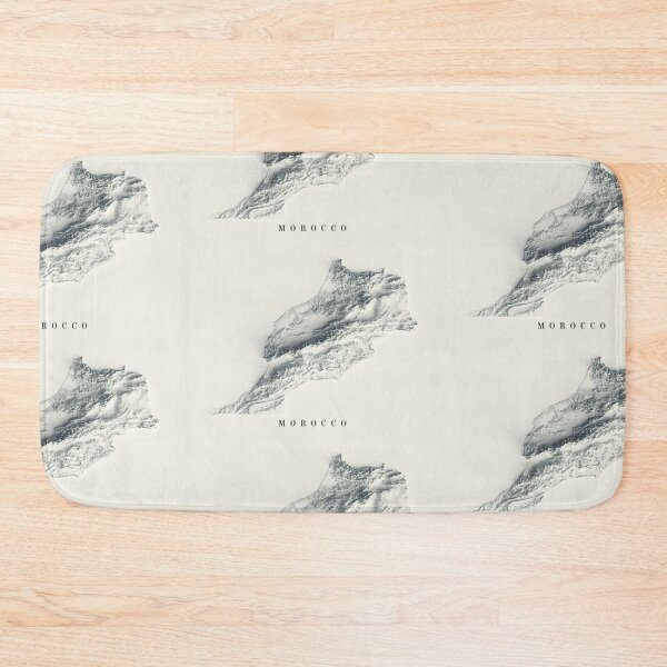 Item preview, Morocco Shaded Relief Map 3D digitally-rendered designed and sold by ThinkAboutMaps.
