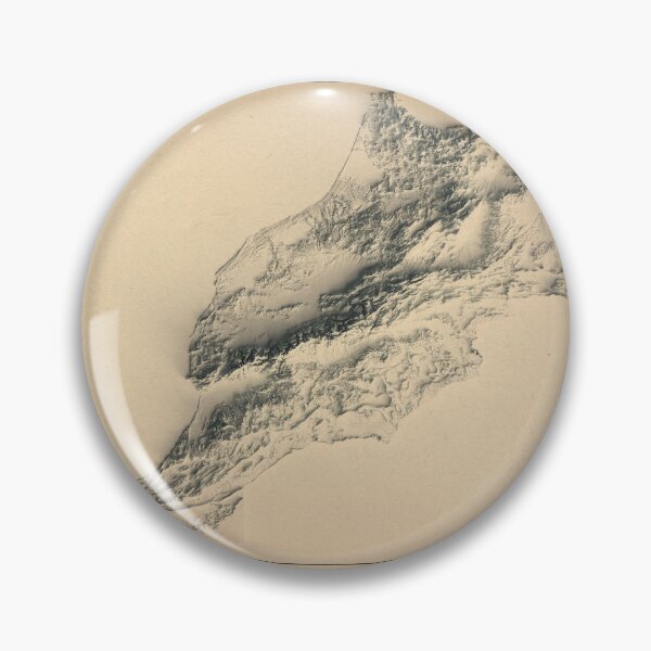 Item preview, Morocco Shaded Relief Map 3D digitally-rendered designed and sold by ThinkAboutMaps.