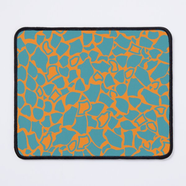 Item preview, Children's novelty geometric shapes with cheetah print on orange background. designed and sold by RosebudTextilesArt.