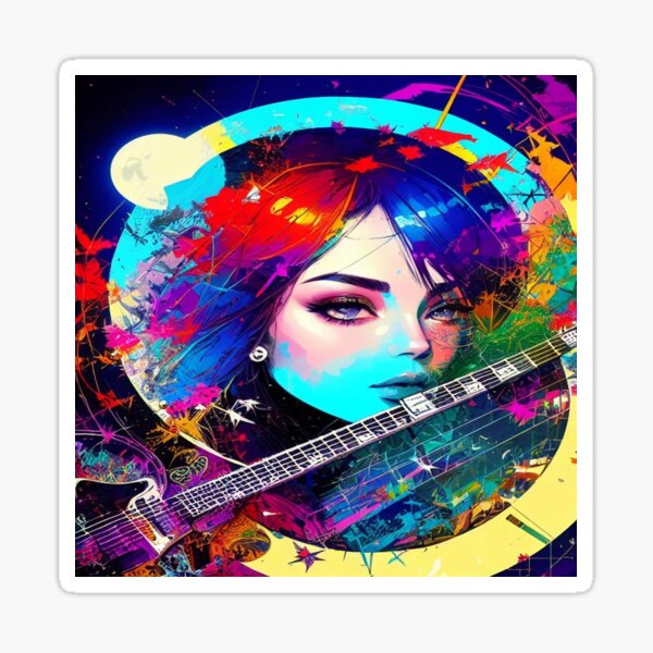 Beauty and Beats Sticker