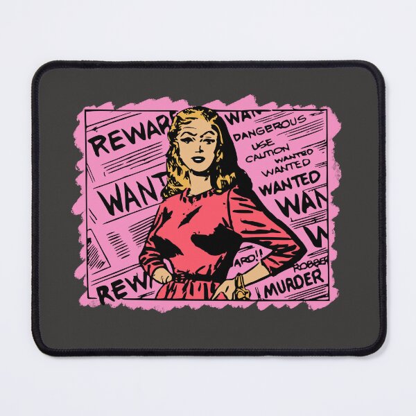 Item preview, Wanted newspaper retro illustration designed and sold by pinkyfish1010.