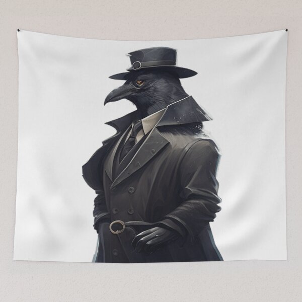 Item preview, Crow Noir Gunslinger Detective Crow designed and sold by UrbanChillz.