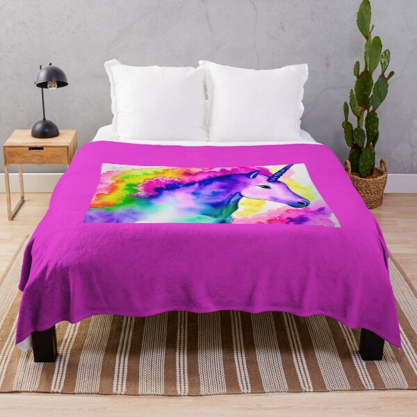 Item preview, rainbow watercolor unicorn designed and sold by SyphaTechno.