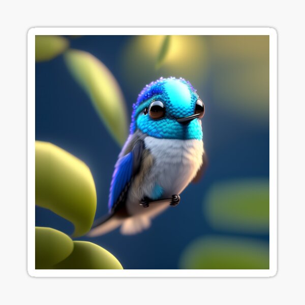 Item preview, Blue Hummingbird Flying designed and sold by ChibiMavis.