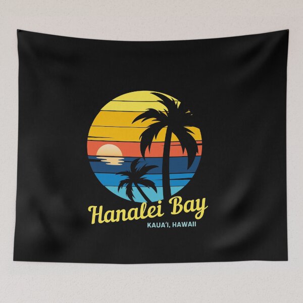 Item preview, Hanalei Bay - Located on Kaua'i, Hawaii, dramatic mountain scenery, great surfing conditions. designed and sold by Sun Sand & Sea Art.