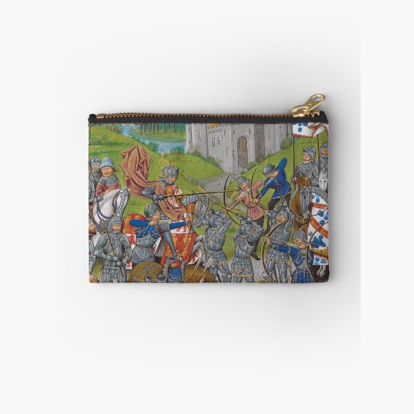 Item preview, Medieval battle painting with knights and archers.  designed and sold by Luggnagg.