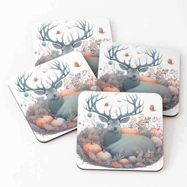 Item preview, Cute Deer in a Pumpkin Patch designed and sold by VisualAffects.