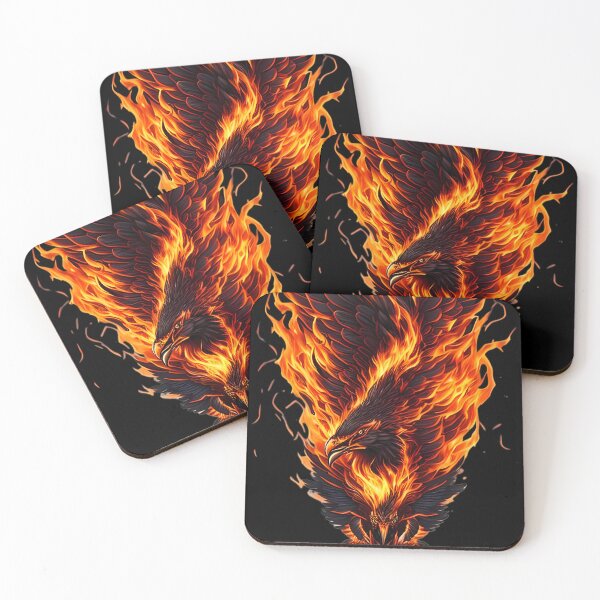 Item preview, Eagle Inferno - A Fiery Painting of a Majestic Bird designed and sold by GalihDA.