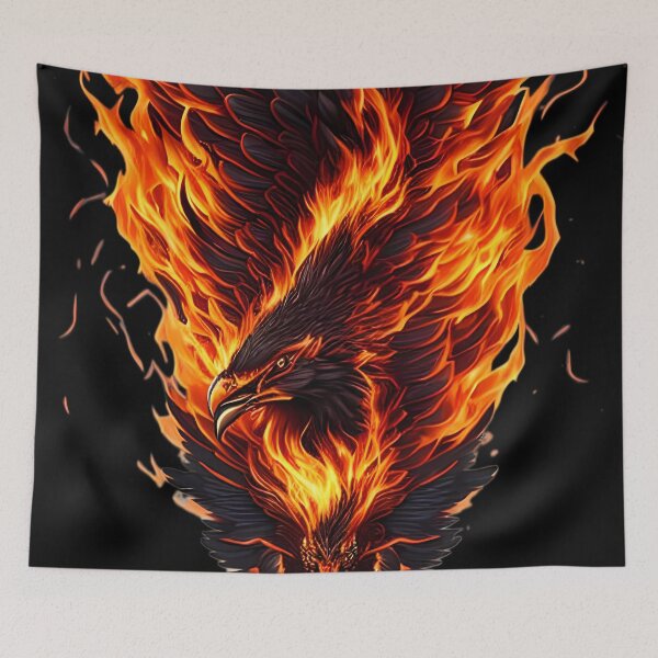 Item preview, Eagle Inferno - A Fiery Painting of a Majestic Bird designed and sold by GalihDA.