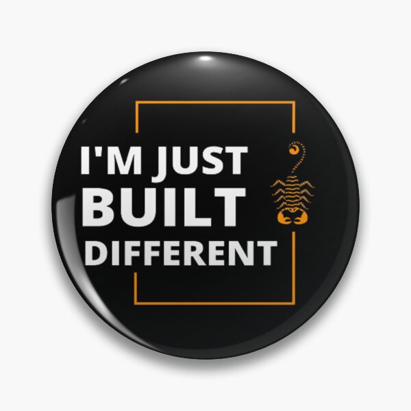 Item preview, I'm Just Built Different - Funny Saying About Life  designed and sold by Nero9o.