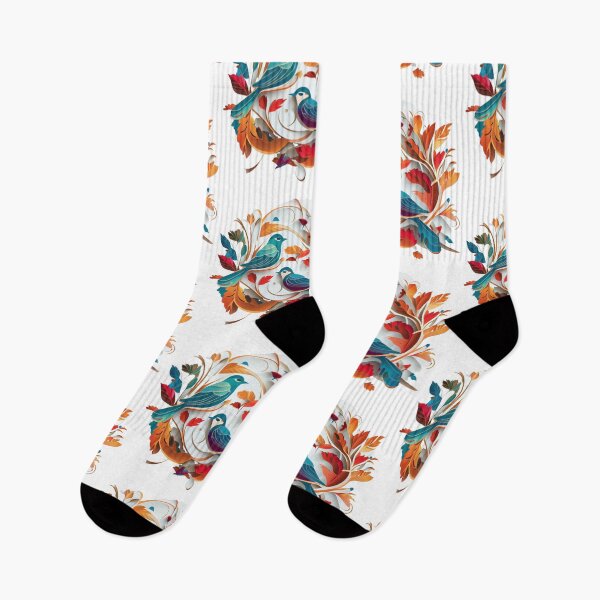 Item preview, Blooming Abstraction: Colorful Nesting Birds designed and sold by EvyeniaArt.