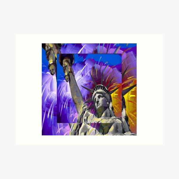 Lady Liberty Art Print