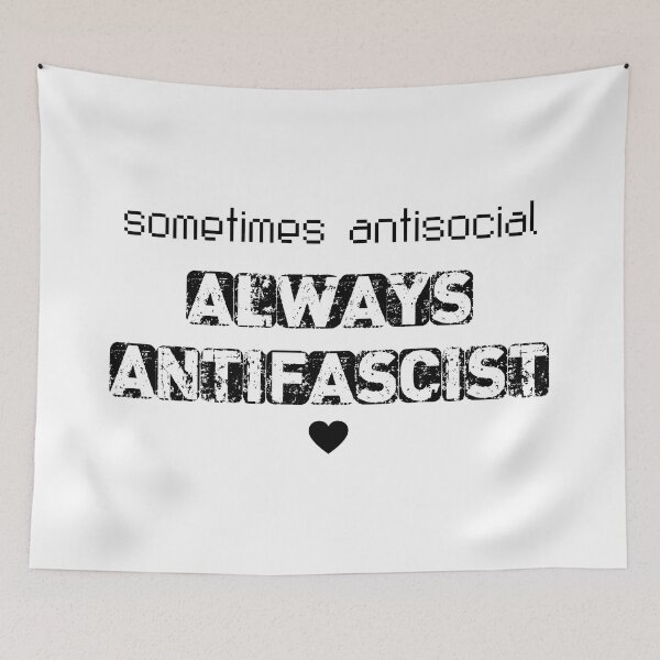 Item preview, always antifascist - black designed and sold by OctoPhotoArt.