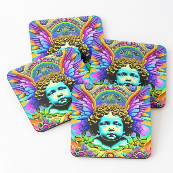 Item preview, Psychedelic Cherub Angel Wings designed and sold by Anticulture.