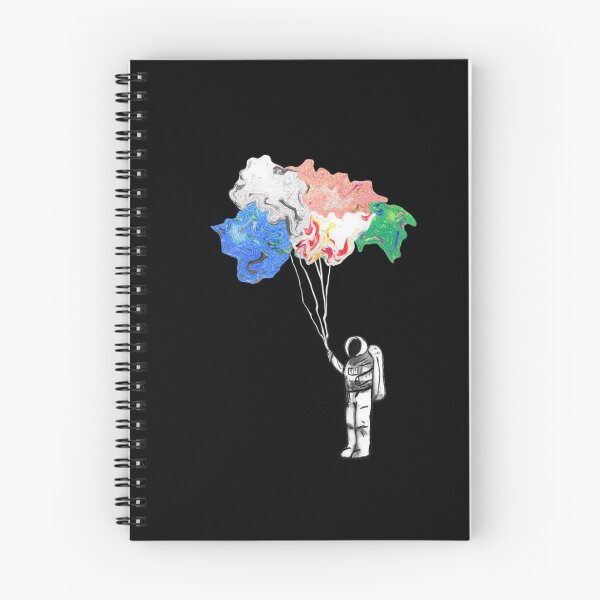 Item preview, lindo astronauta sosteniendo globos abstractos designed and sold by MadeByStorm.