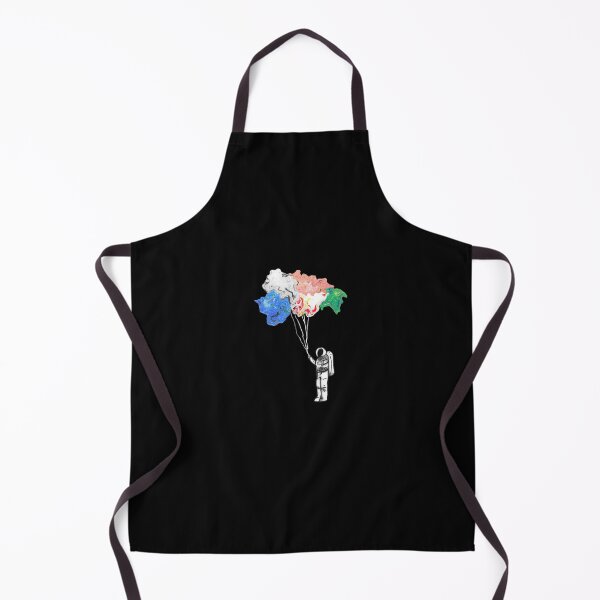 Item preview, cute astronaut holding onto abstract balloons designed and sold by MadeByStorm.