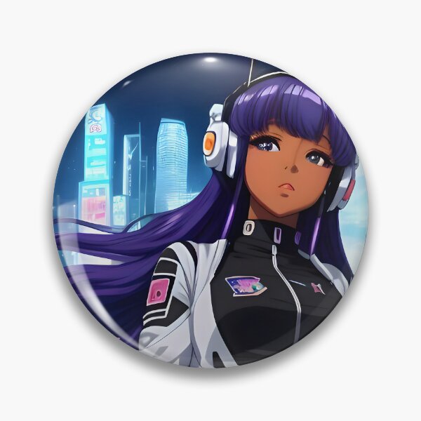 Item preview, Moonlit Boulevard | Black Anime Girl designed and sold by blackanimemecca.