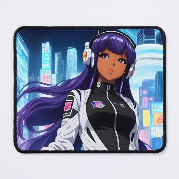 Item preview, Moonlit Boulevard | Black Anime Girl designed and sold by blackanimemecca.