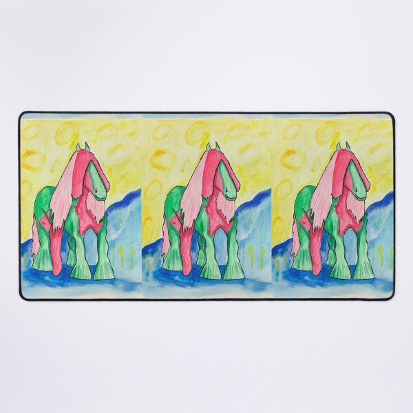 Item preview, Colorful fantastic Pony, gouache painting designed and sold by altairaleon.