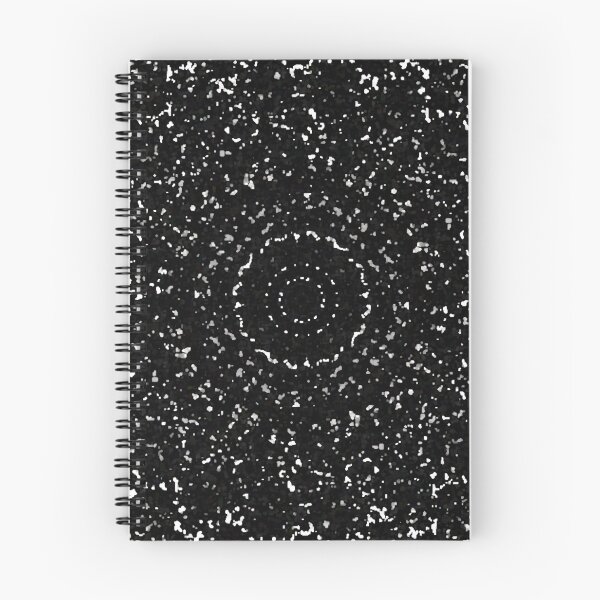 Artikelvorschau, Monochromatisches Schwarz-Weiß-Mandala-Abstraktes, rundes, verzerrtes Spitzendeckchen entworfen und verkauft von kattakitty.