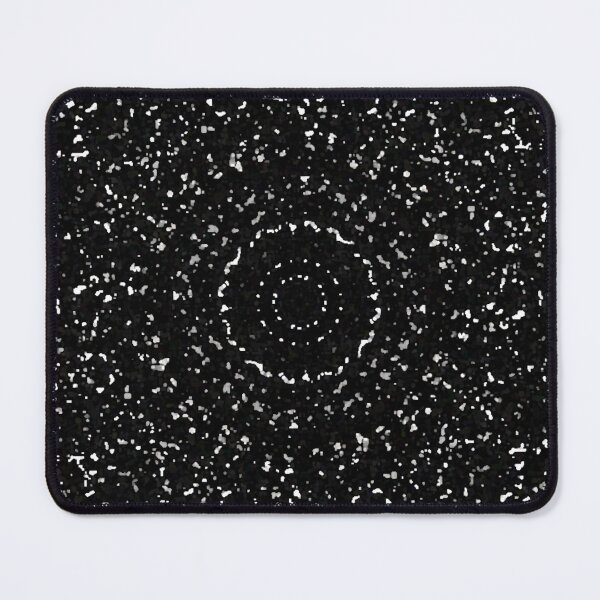 Item preview, Monochromatic Black and White Mandala Abstract Round Distorted Lace Doily designed and sold by kattakitty.