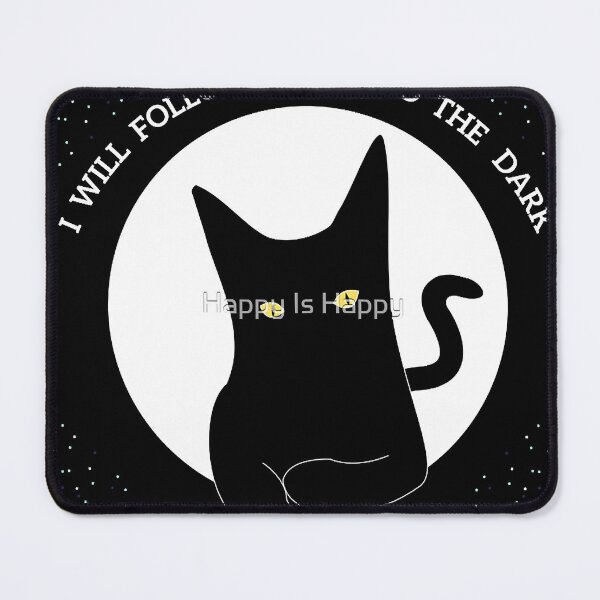 Item preview, Death cab for cutie, black cat with yellow eyes into the dark designed and sold by RoguesAndKnavee.
