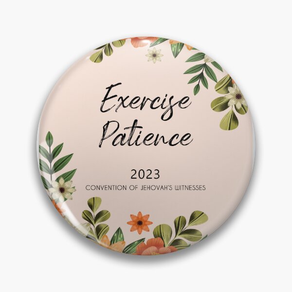 Item preview, Exercise Patience (Floral) designed and sold by KA DESIGNS.